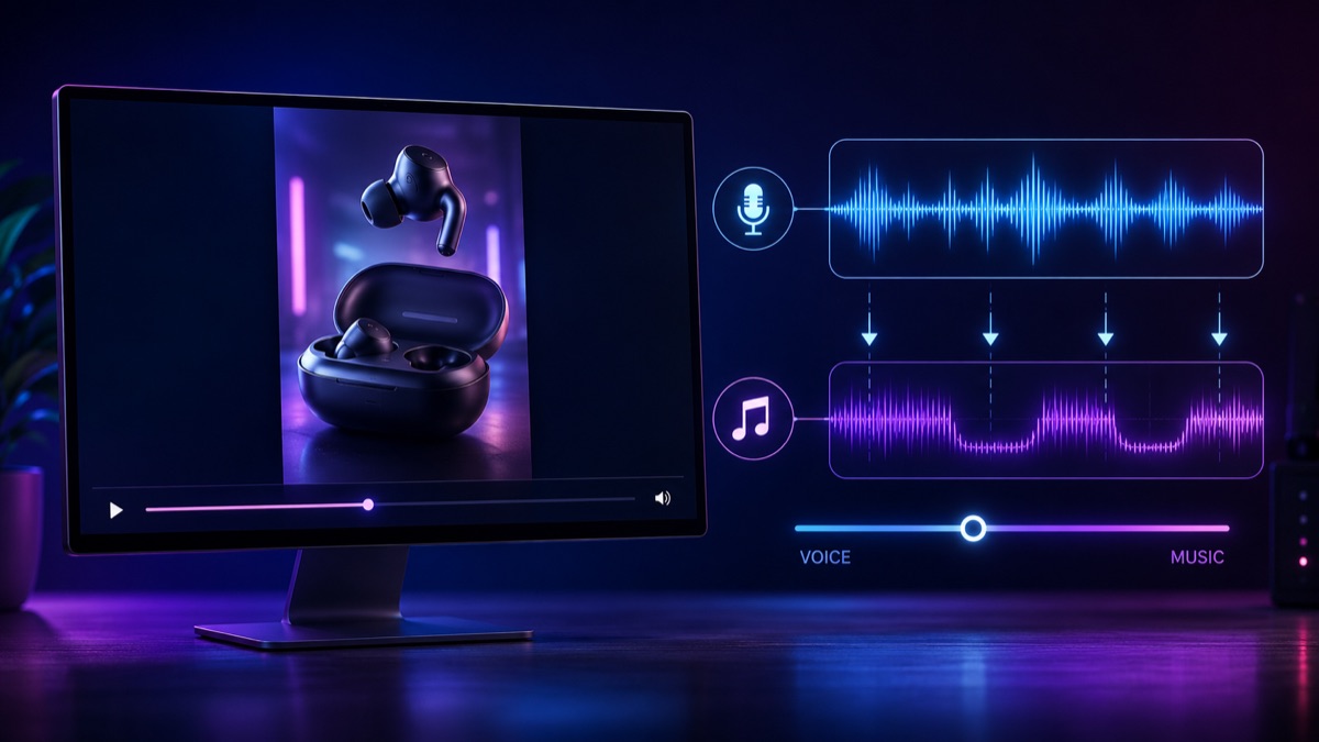 Auto music with smart ducking