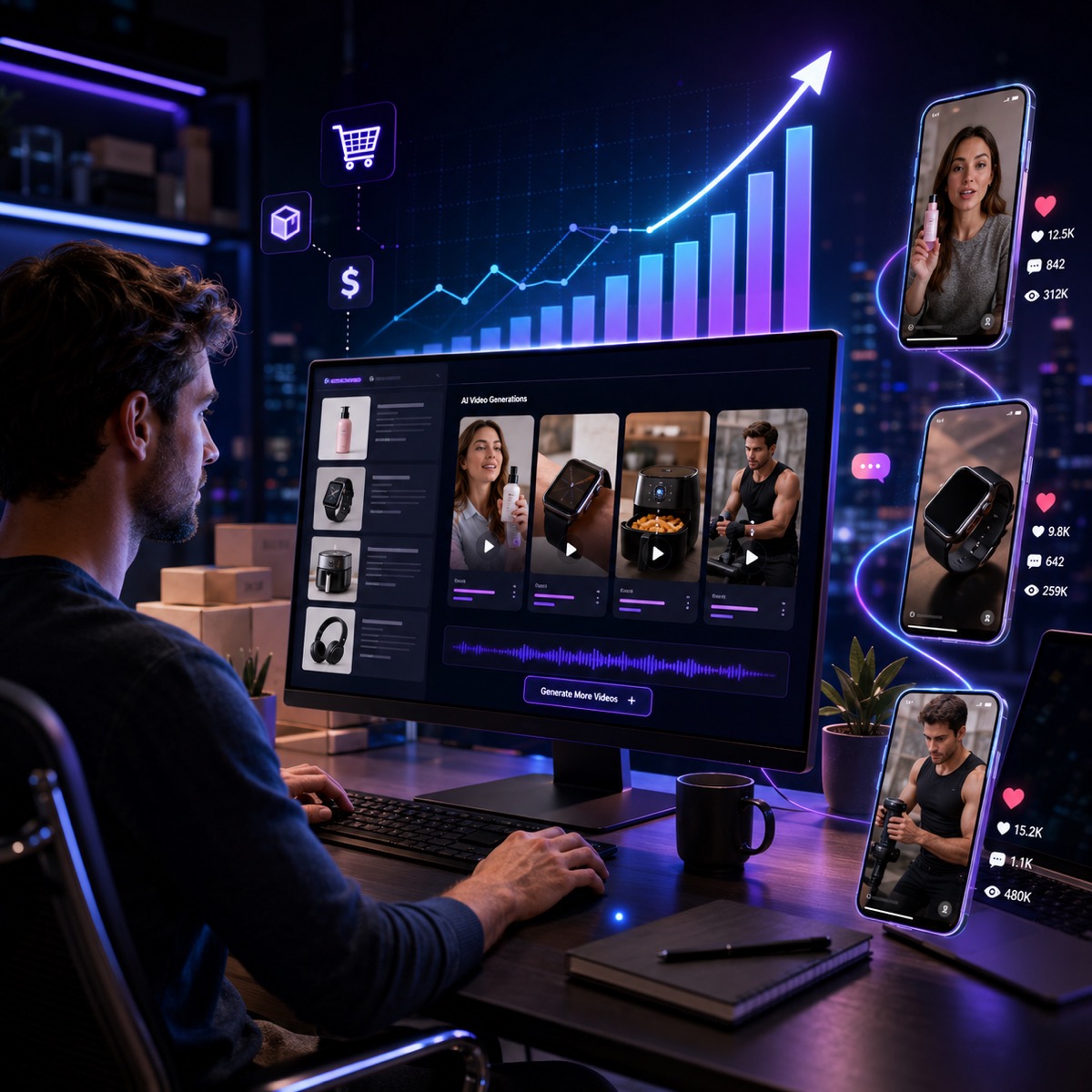 Creating product review videos at scale